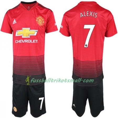 Fußballtrikots Manchester United Alexis Sanchez 7 Kinder 2018-2019 Kurzarm Heimtrikotsatz kaufen